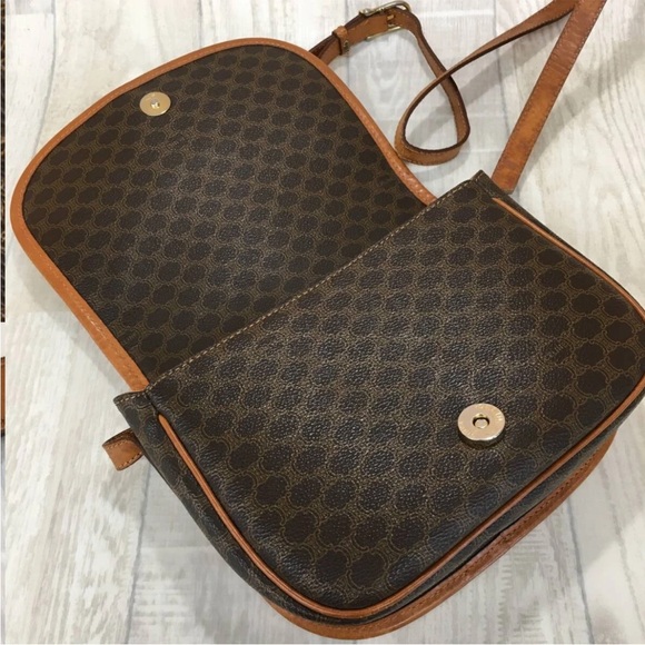 Celine Brown and Tan Shoulder Bag - Picture 7 of 10